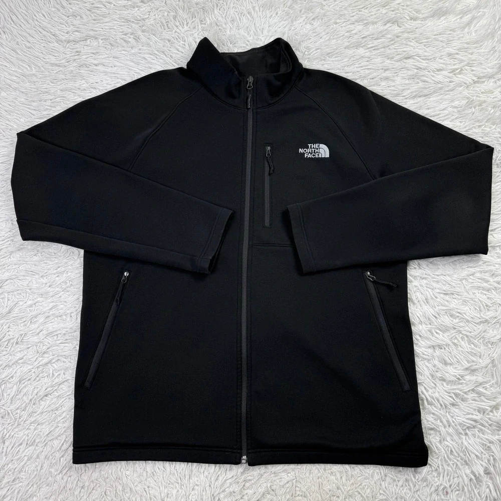 North Face Jacket Mens Extra Large Black Tenacious Full Zip Fleece Mock Neck XL